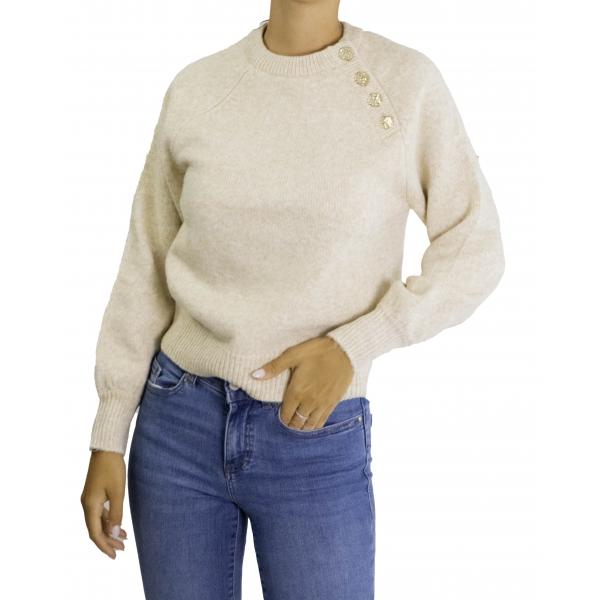 Maglione con bottoni dorati Only 